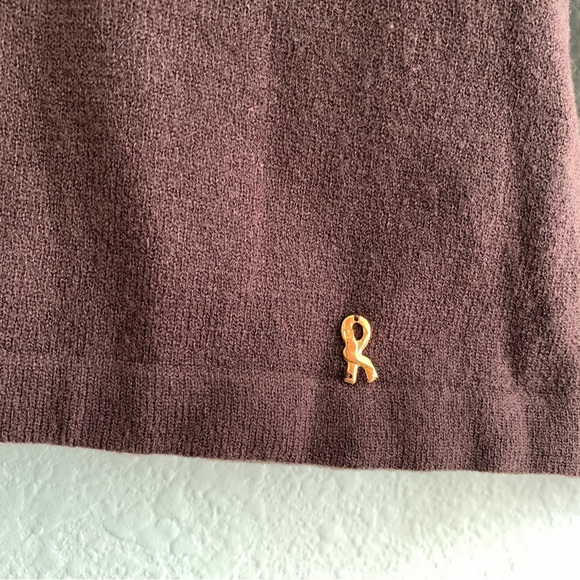 ROBERTA DI CAMERINO vintage Italian designer wool blend turtleneck sweater S - Picture 3 of 12